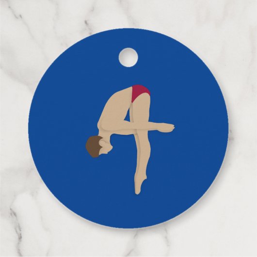 Tauchen Geschenkanhänger (Rückseite)