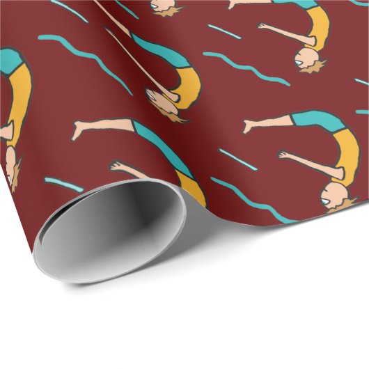 Tauchen Geschenkpapier (Rolleneckpunkt)