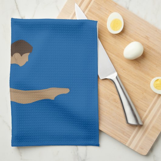 Tauchen Geschirrtuch (Viertel Falte)