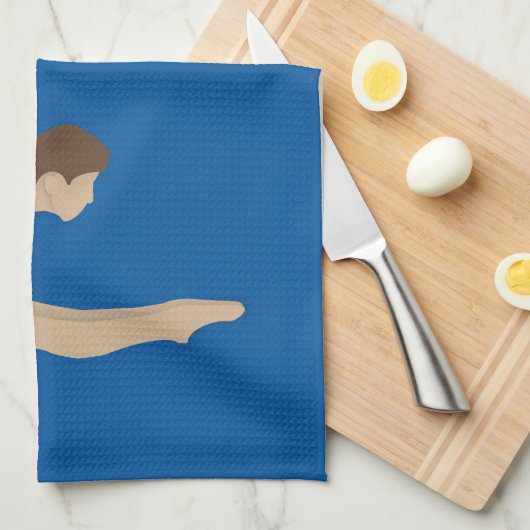 Tauchen Geschirrtuch (Viertel Falte)