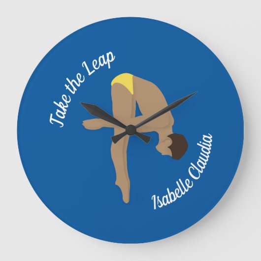 Tauchen Große Wanduhr (Vorderseite)