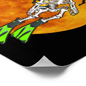 Tauchen Halloween Taucher Poster (Ecke)