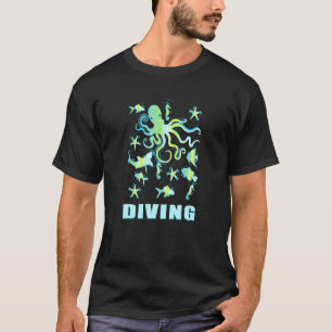 Tauchen Hauttauchen Scuba Schnorcheln Seestern Kra T-Shirt