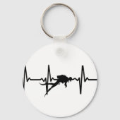 Tauchen Herzpuls Schlüsselring Schlüsselanhänger (Vorderseite)