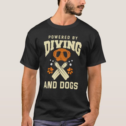 Tauchen Hunde Tauchen T-Shirt (Vorderseite)