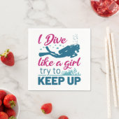 Tauchen Ich tauche wie ein Mädchen versuchen, Beha Serviette (Beispiel)