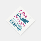 Tauchen Ich tauche wie ein Mädchen versuchen, Beha Serviette (Ecke)