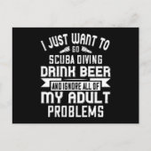 Tauchen - Ich Wollte nur, um zu tauchen Postkarte (Vorderseite)