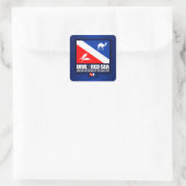 Tauchen im Roten Meer Quadratischer Aufkleber (Tasche)