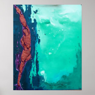 Tauchen im Sommer Fantasien Poster