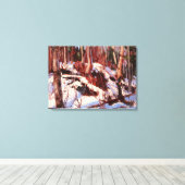 Tauchen im Wald, schöne Kunst von Tom Thomson Leinwanddruck (Insitu (Holzboden))