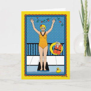 Tauchen in_B_Greeting Karte