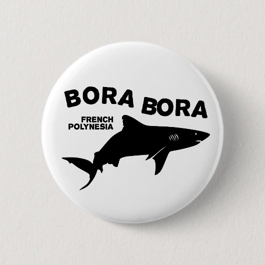 Tauchen in Bora Bora Button (Vorderseite)