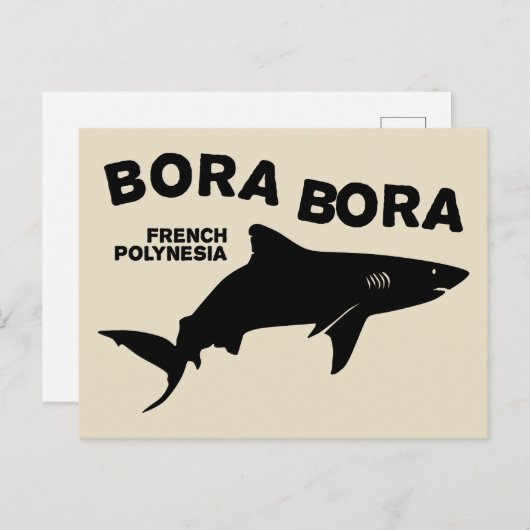 Tauchen in Bora Bora Postkarte (Vorne/Hinten)