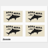 Tauchen in Bora Bora Rechteckiger Aufkleber (Blatt)