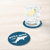 Tauchen in Bora Bora Runder Pappuntersetzer (Vor Ort)