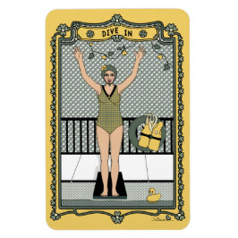 Tauchen In_C_4x6 Kühlschrank Magnet