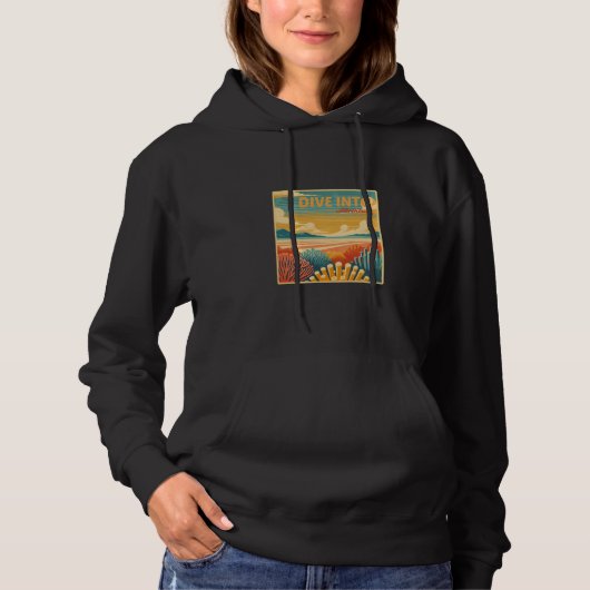 Tauchen in das Abenteuer Hoodie (Vorderseite)