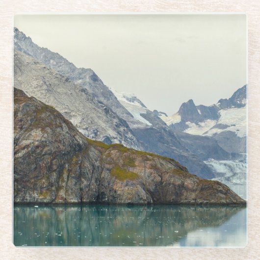 Tauchen in das Eis Glasuntersetzer (Vorderseite)