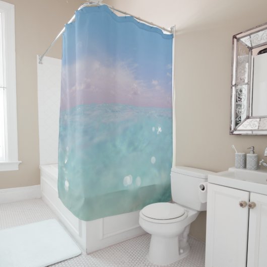 Tauchen in das Karibische Meer 3 Duschvorhang (Beispiel)