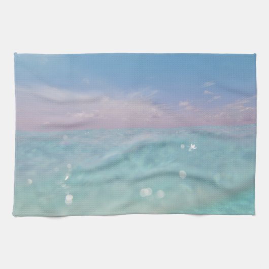 Tauchen in das Karibische Meer 3 Geschirrtuch (Horizontal)