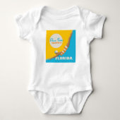 Tauchen in den Sonnenschein | Florida Baby Strampler (Vorderseite)