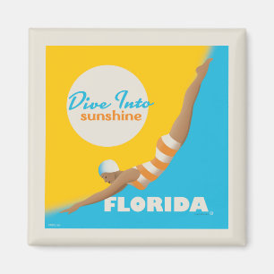 Tauchen in den Sonnenschein Florida Magnet