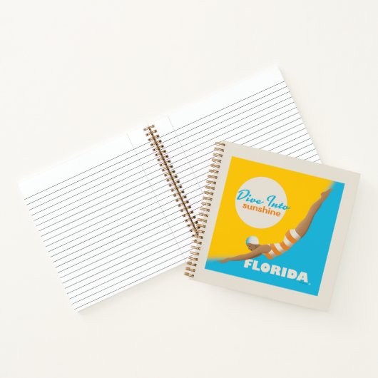 Tauchen in den Sonnenschein | Florida Notizblock (Innenseite)