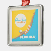Tauchen in den Sonnenschein | Florida Ornament Aus Metall (Links)
