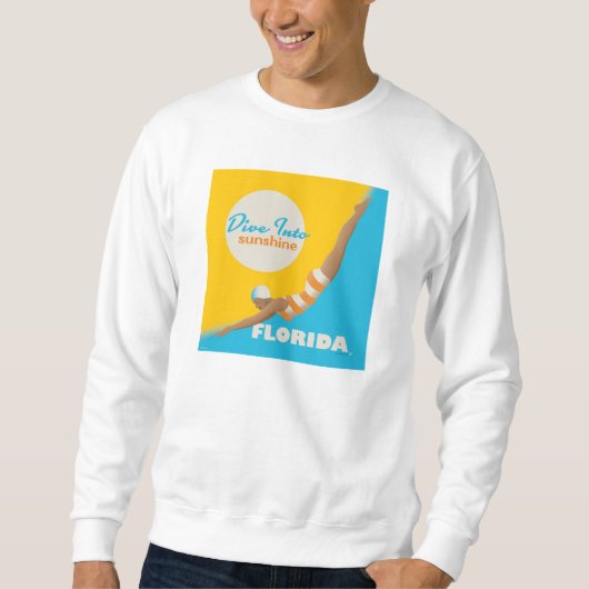 Tauchen in den Sonnenschein | Florida Sweatshirt (Vorderseite)