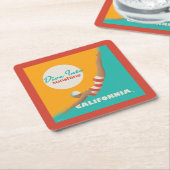 Tauchen in den Sonnenschein | Kalifornien Rechteckiger Pappuntersetzer (angewinkelt)