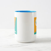 Tauchen in den Sonnenschein | Kalifornien Zweifarbige Tasse (Mittel)