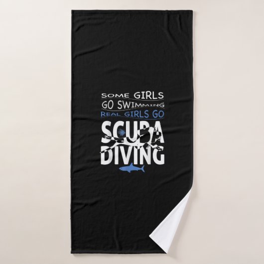 Tauchen in der Natur - ein bisschen Schwimmen Badehandtuch (Badehandtuch)