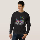Tauchen in der Science-Fiction-Tauchschule Meeresb Sweatshirt (Vorne ganz)