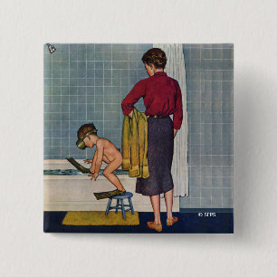 Tauchen in der Wanne Button