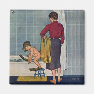 Tauchen in der Wanne Magnet