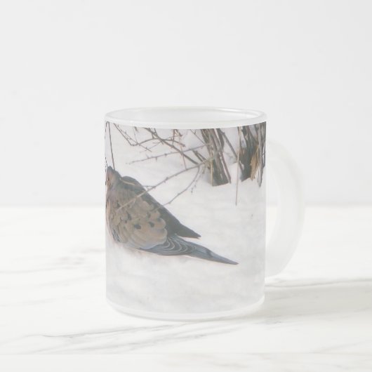 Tauchen in die Schneewelt-Tasse Mattglastasse (VorderseiteRechts)