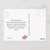 Tauchen in ein gutes Buch Postkarte (Rückseite)