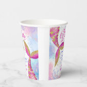 Tauchen in Five Girl Pink 5. Geburtstag Pappbecher (Rechts)