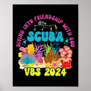 Tauchen in Freundschaft mit Gottes Beach Scuba Vbs Poster