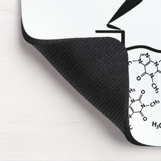 Tauchen in Koffein Mousepad (Ecke)