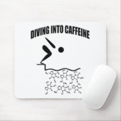 Tauchen in Koffein Mousepad (Mit Mouse)