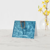 "Tauchen in" - Notecard Karte (Gelbe Blume)