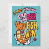 : Tauchen in Spaß Einladung (Vorderseite)