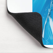 Tauchen in tiefblau im Cartoon Mousepad (Ecke)