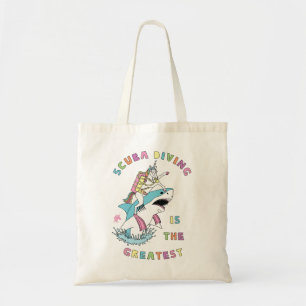 Tauchen ist das Bestste Einhorn Reiten Groß Tragetasche