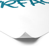 Tauchen ist das Leben Funny Surface Interval Poster (Ecke)