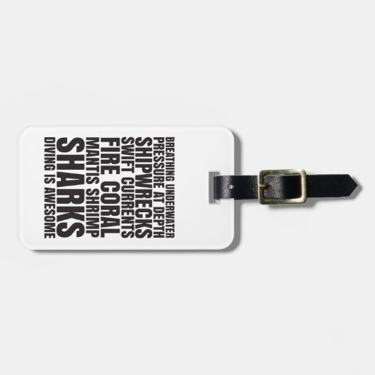 Tauchen ist fantastischer Gepäck-Umbau Gepäckanhänger (Vorderseite horizontal)