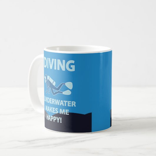 Tauchen Kaffeetasse (Vorderseite Links)