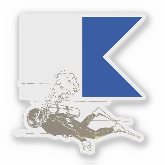 Tauchen kann tödlich sein aufkleber (Vorderseite)